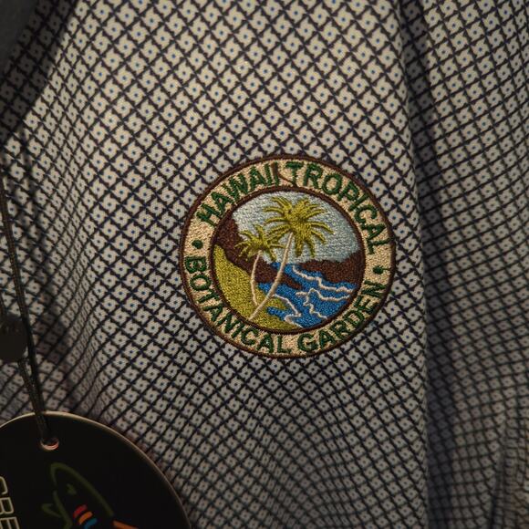 Greg Norman M Hawaii Tropical Botanical Garden Golf Polo Shirt NWT ML75 Play Dry - Picture 3 of 10